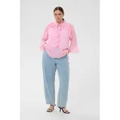 KAFFE CURVE Chemisier 'KCflori' rose