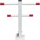 YATO Barrière de parking / poteau de barrière H = 60 cm, L = 55 cm avec insert profilé