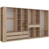 Vicco Armoire Elmo Sonoma 50x200cm Ensemble de 5, Model 61354