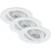 Briloner Lampes encastrées "FIT" Set de 3 spots encastrés LED 5W