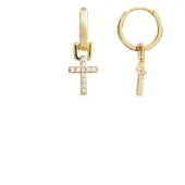 Luxenter Boucles d'oreilles 'Lizel' blanc