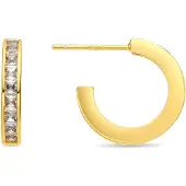 Luxenter Boucles d'oreilles 'Daver' blanc