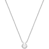 Luxenter Collier en zircone brillante avec finition en rhodium - Ceol
