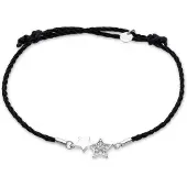 Luxenter Bracelet en argent sterling 925 et zircone brillante avec finition en rhodium - Hudap