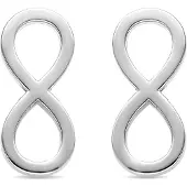Luxenter Boucles d'oreilles 'Infinity' argent