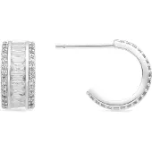 Luxenter Boucles d'oreilles 'Squil' argent