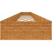vidaXL Lit surélevé 1150x100x36 cm acier corten