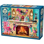 Cobble Hill Joyeux Chat-Noël – Puzzle 500 pièces