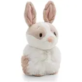 Nici Peluche Lapin 12 cm, debout, beige/blanc