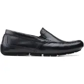 Clarks Markman Plain Mocassins en Noir Cuir 45
