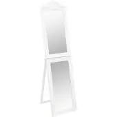 vidaXL Miroir sur pied blanc 40x160 cm