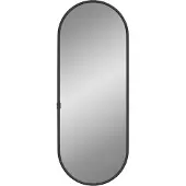 vidaXL Miroir mural Noir 40x15 cm Ovale