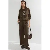 Hiccups for Kids Survêtement beige / marron / marron châtaigne / noir
