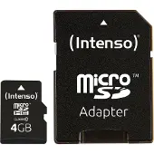 Intenso Class 10 - Carte mémoire flash (adaptateur microSDHC/SD inclus) - 4 Go - Class 10 - microSDHC