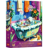 Trefl Puzzle Premium Plus 1000 « Miaou, détente, recommence » -