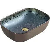 Mexen Lavabo RITA motif vert/or 45 cm