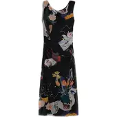 Desigual Robe violet clair / orange / noir
