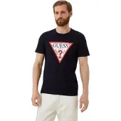GUESS T-Shirt rouge vif / noir / blanc cassé