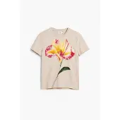 Desigual T-shirt jaune foncé / rouge / blanc cassé