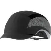 OTTO SCHACHNER Casquette antichoc Aerolite, EN 812, noir, longueur de visière 25 mm, taille 53-64 cm, coque intérieure HDPE amortissant les chocs