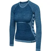 Hummel Cleaa Seamless Tight Long Sleeve T-shirt Bleu M Femme