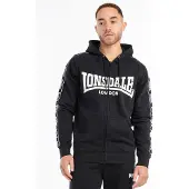 Lonsdale Bigton Full Zip Sweatshirt Noir L Homme