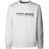 Pepe Jeans pour homme. PM5800029 Sweatshirt Matthew blanc (M), Casuel, Coton