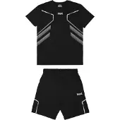 Lonsdale Survêtement 'Bewick' gris clair / noir / blanc