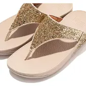 FitFlop Tongs LULU GLITTER TOE-THONGS femmes - Doré - 39