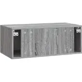 vidaXL Meuble TV mural 59,5 x 31 cm Gris Sonoma