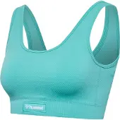 Hummel Alive Seamless Sports Top Bleu S Femme