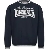 Lonsdale Sweat-shirt 'Clifton' bleu marine / blanc