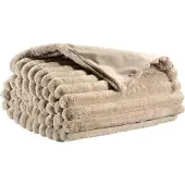 Vivaraise Alice Couverture beige - 130 x 160 cm
