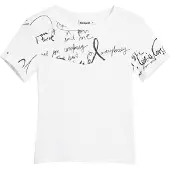Desigual T-shirt noir / blanc