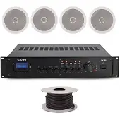 SubZero 40W 100V 5" Zone Ceiling Speaker System