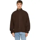 DEF Teddy Full Zip Sweatshirt Marron S Homme