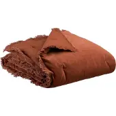 Vivaraise Plaid En Coton Marron 135x200 Cm