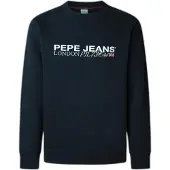 Pepe Jeans pour homme. PM5800029 Sweatshirt Matthew navy (L), Casuel, Coton, Marine