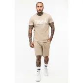 Lonsdale Survêtement beige / blanc