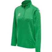 Hummel Sweat de sport vert gazon / blanc