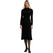 Pepe Jeans pour femme. PL9537749 Robe Carla noire (L), Casuel, Coton, Manche longue