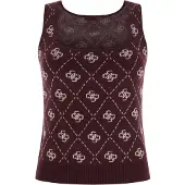 GUESS W4br0cz3jd2 Sleeveless T-shirt Violet L Femme