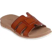 SKECHERS Bobs Desert Kiss Low - Peak Look Open Teen - Cognac - Maat 41