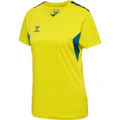 Hummel Authentic Short Sleeve T-shirt Jaune S Femme