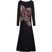 Desigual Robe grenadine / noir / coquille d'oeuf