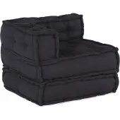 vidaXL Ensemble de canapés modulaires , 3 pièces, tissu anthracite