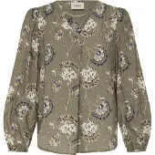 Fransa Chemisier beige / olive