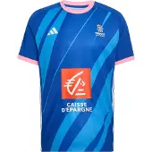 Adidas Maillot 'FFHB' bleu / bleu roi / orange / rose