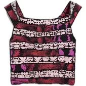 Desigual T-shirt rosé / rouge chiné / noir