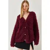Bianco Lucci Cardigan bourgogne
